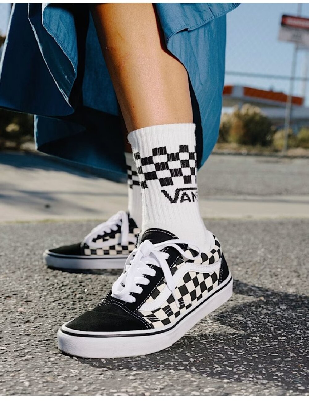 Vans Old Skool Checkerboard Sneakers Black White N0A38G1P0S Classic Skate Shoes